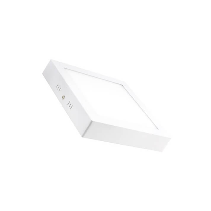 Plaf&oacute;n LED techo cuadrado 17x17x4cm 12W blanco