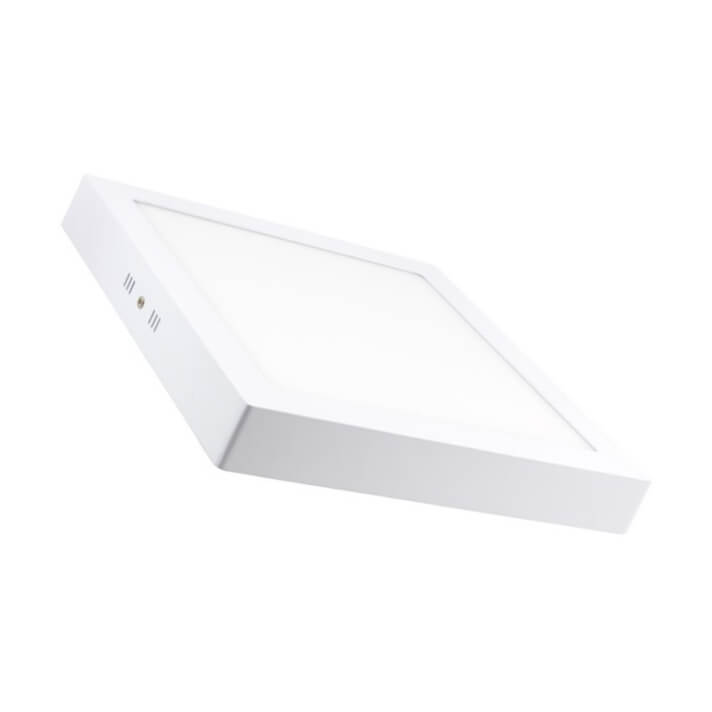 Plafón LED techo cuadrado 30x30x4cm 24W blanco