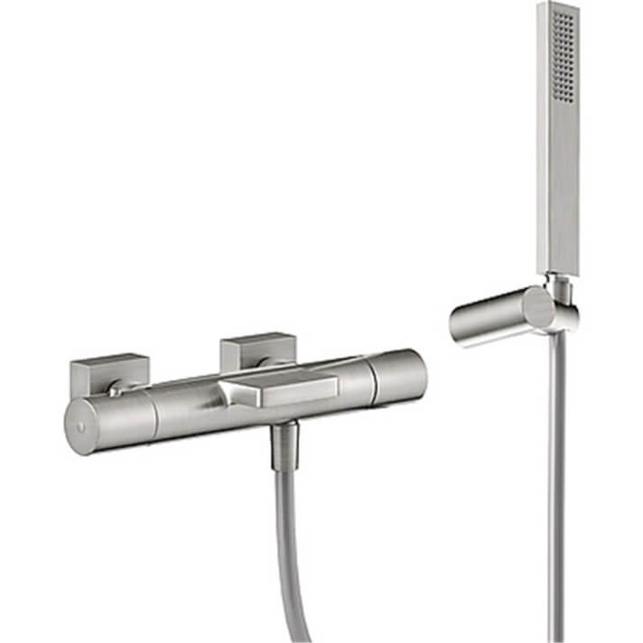 Grifo para ba&ntilde;era y ducha termost&aacute;tica acero Eco Tres