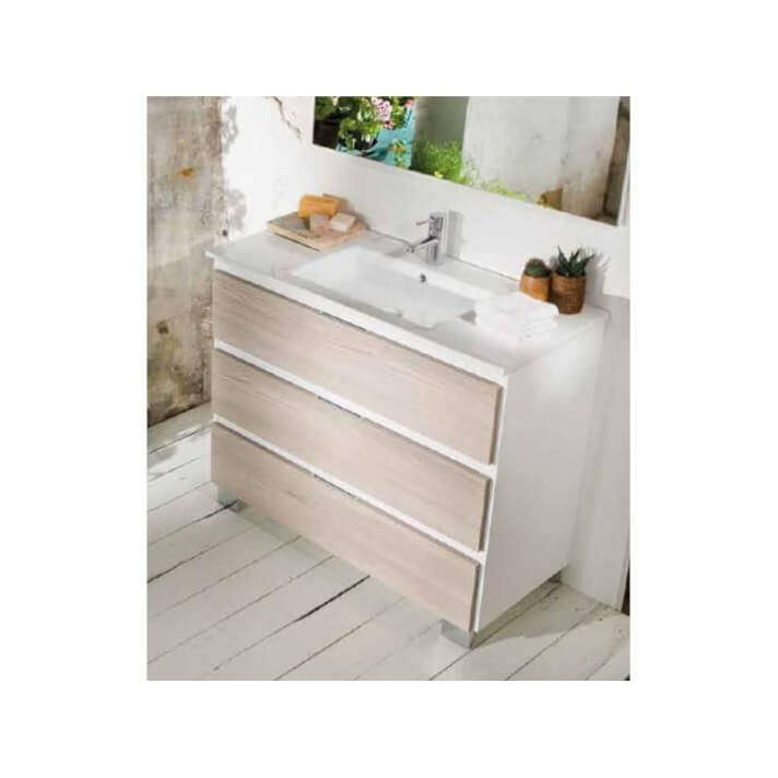 Mueble Life 3 cajones sin lavabo B10