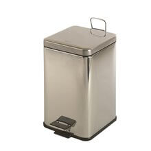 Papelera cuadrada pedal 6L brillante Mediclinics