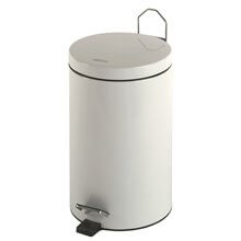 Papelera circular pedal 12L blanco Mediclinics
