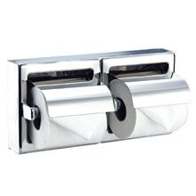Portarrollos doble gris tapa Medisteel Mediclinics