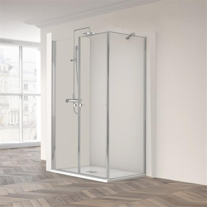 Mampara angular 2 abatibles AC-207+290