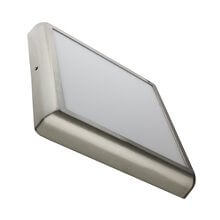 Plafón LED techo cuadrado 30x30x4cm 24W plata