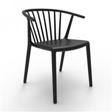 Set de 2 sillas con brazos en negro Woody Resol