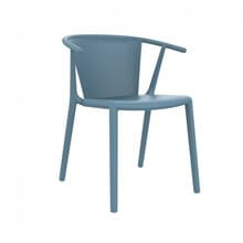 Set de 2 sillas con brazos en azul retro Steely Resol