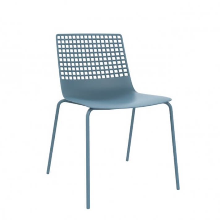 Juego de 2 sillas en azul retro Wire Resol