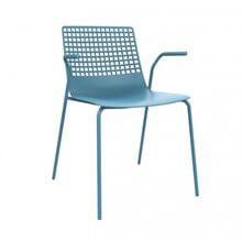 Set de 2 sillas con brazos azul retro Wire Resol