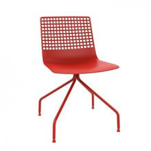 Set de 2 sillas araña rojas Wire Resol