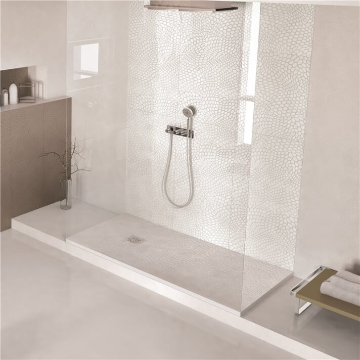 Plato de ducha resina TEXTURA COLMENA NUDESPOL