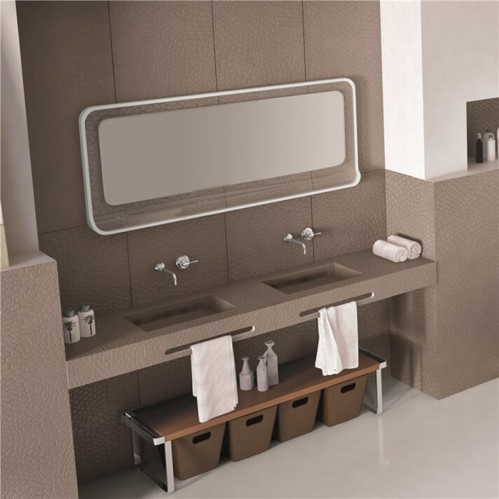 Lavabo encimera con fald&oacute;n COLMENA NUDESPOL
