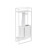 Mueble con papelera blanco the grid COSMIC