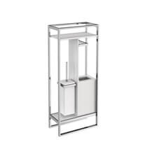 Mueble con escobillero cromo the grid COSMIC