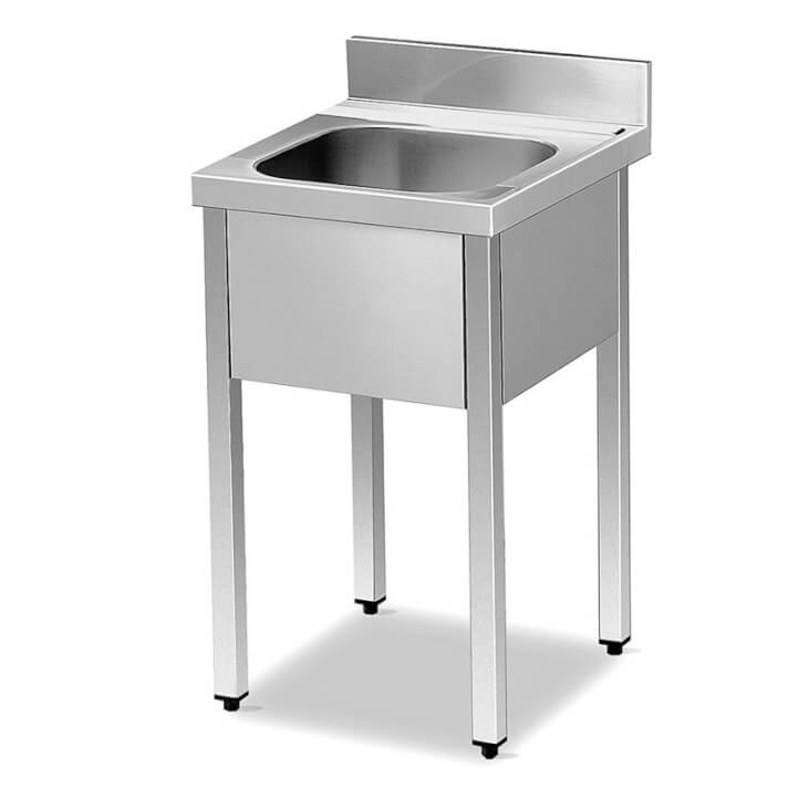 Fregadero con estante 1 cubeta NOFER