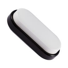 Plafón LED Hublot oval IP54 23x10x6cm negro