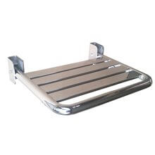 Asiento abatible brillante acero inox Mediclinics