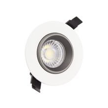 Foco LED circular direccionable Ø8'8x6cm 3W negro