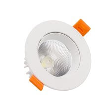 Foco LED circular direccionable Ø8'3x6cm 7W blanco