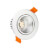 Foco LED circular direccionable Ø8'5x5'5cm 7W plata