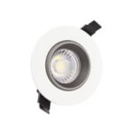 Foco LED circular direccionable Ø8'8x6cm 7W negro