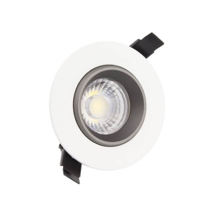 Foco LED circular direccionable &Oslash;13x10cm 18W negro
