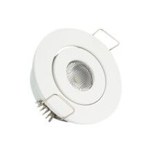 Foco LED circular direccionable Ø5'3x2'5cm 1W blanco