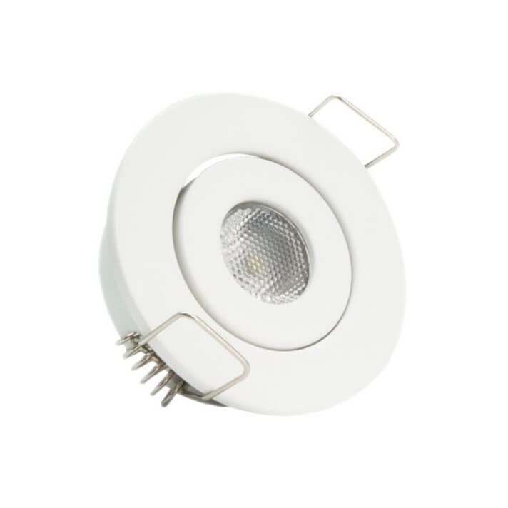 Foco LED circular direccionable &Oslash;5'3x2'5cm 1W blanco