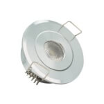 Foco LED circular direccionable Ø5'3x2'5cm 1W plata