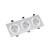 Foco LED direccionable 25x9'2x4'5cm 9W plata