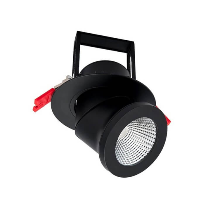 Foco LED direccionable IP44 Ø14'5x15'4cm 25W negro