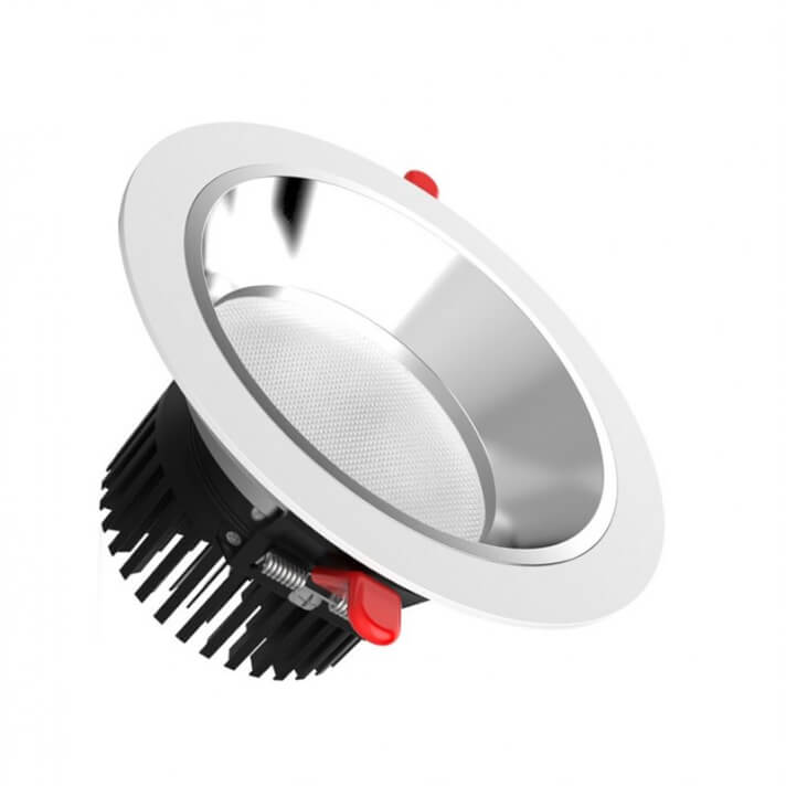 Foco LED antideslumbramiento UGR17 &Oslash;19x10cm 25W