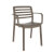 Set de 4 sillas con brazos chocolate Wind Resol