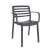 Pack de 4 sillas con brazos gris oscuro Wind Resol