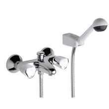 Conjunto grifo baño-ducha exterior con inversor Brava Roca