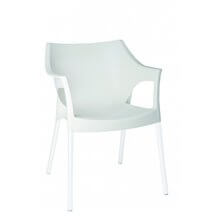 Set de 2 sillas blancas Pole Deluxe Resol