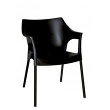 Set de 2 sillas negras Pole Deluxe Resol