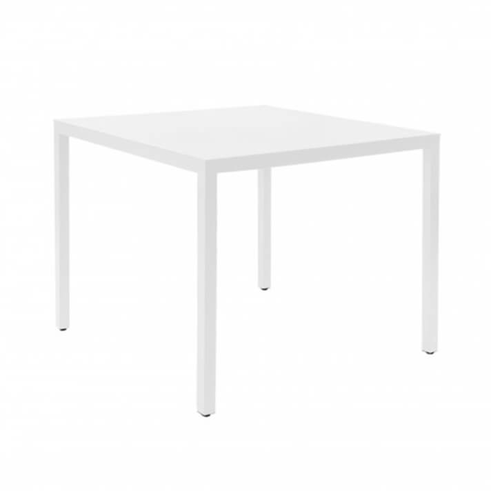 Mesa blanca BARCINO 90x90 de Resol