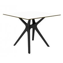 Mesa negra y blanca VELA S 70 de Resol