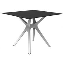 Mesa blanca y negra VELA S 80 de Resol