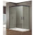 Mampara angular 2 correderas BASIC NEGRO GME