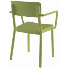 Set de 4 sillas verde tapizadas Lisboa Resol
