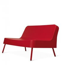 Sofá de exterior rojo BOB de Resol