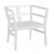 Sillón de exterior blanco CLICK-CLACK Resol