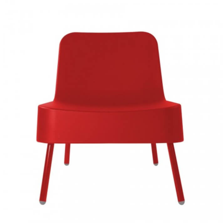 Sill&oacute;n de exterior rojo BOB de Resol