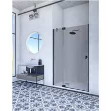 Mampara frontal 1 abatible+fijo KABUL BLACK Doccia