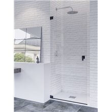 Mampara frontal 1 abatible libre YAKARTA BLACK Doccia