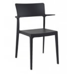 Pack de 4 sillas negras Plus Resol