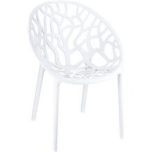 Juego de 4 sillas blancas Coral Resol