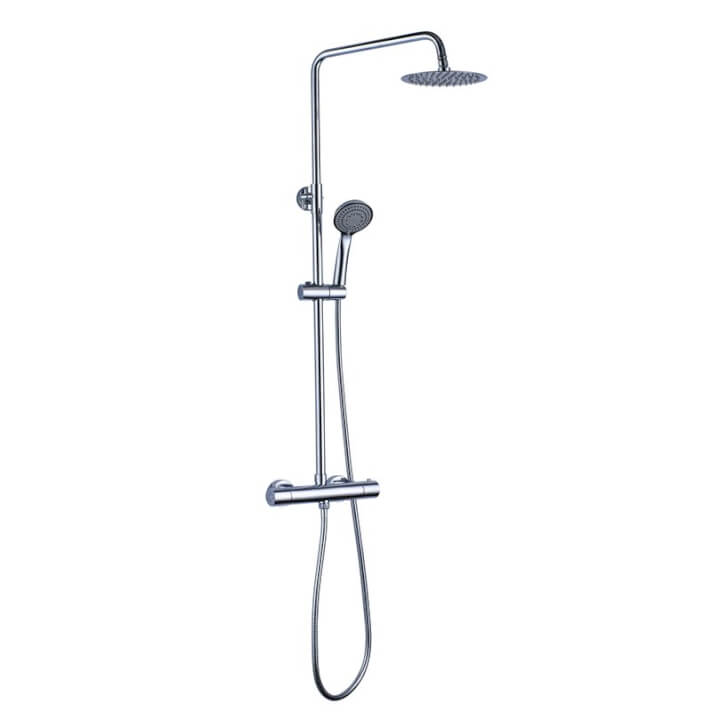 Conjunto de ducha termoest&aacute;tico redondo EXTRAPLANO - OXEN